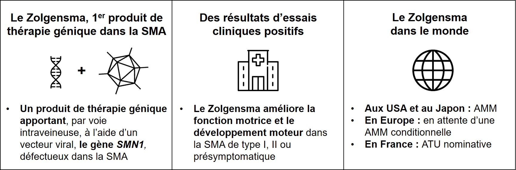 Infographie Zolgensma SMA EMA