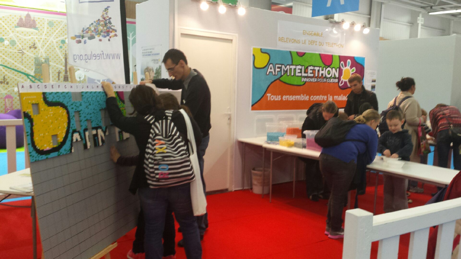 kidexpo, partenariat, Téléthon 2014, enfants, école de l'ADN 