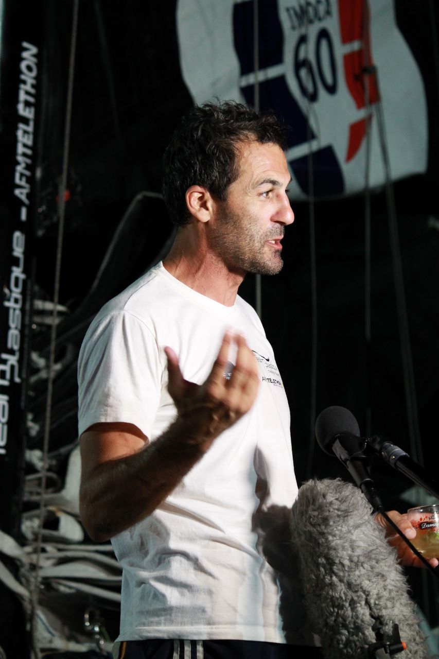 route du rhum 2014, téléthon 2014, allessandro di benedetto, afm-telethon, team plaqtique
