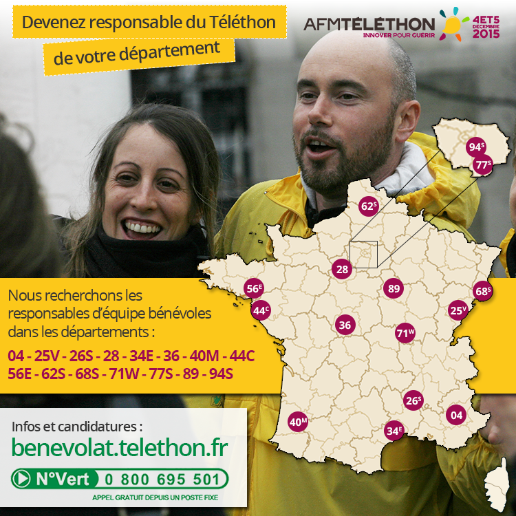 carte responsables d'équipes afm-téléthon téléthon 2015 manifestation