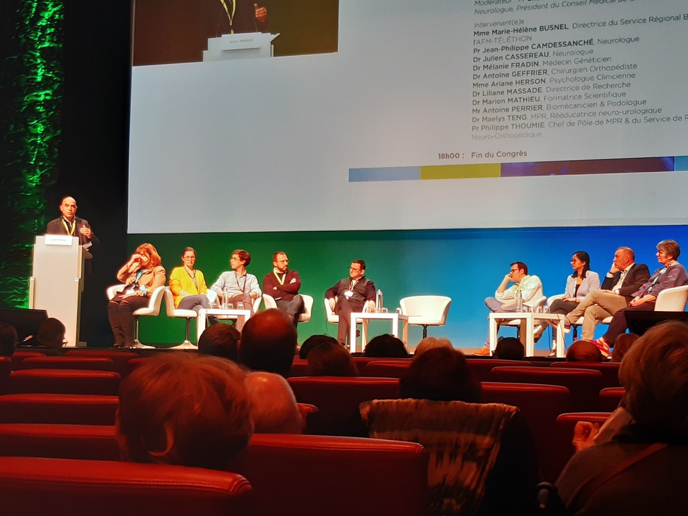 Photo de la table ronde du Congrès CMT-France 2022