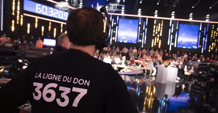 Plateau du Téléthon vu des coulisses