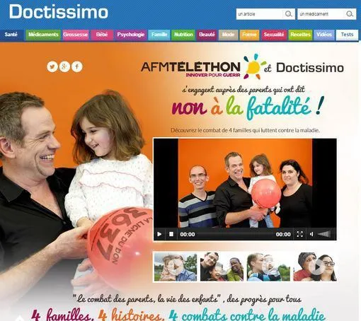 Doctissimo partenaire du Téléthon 2014