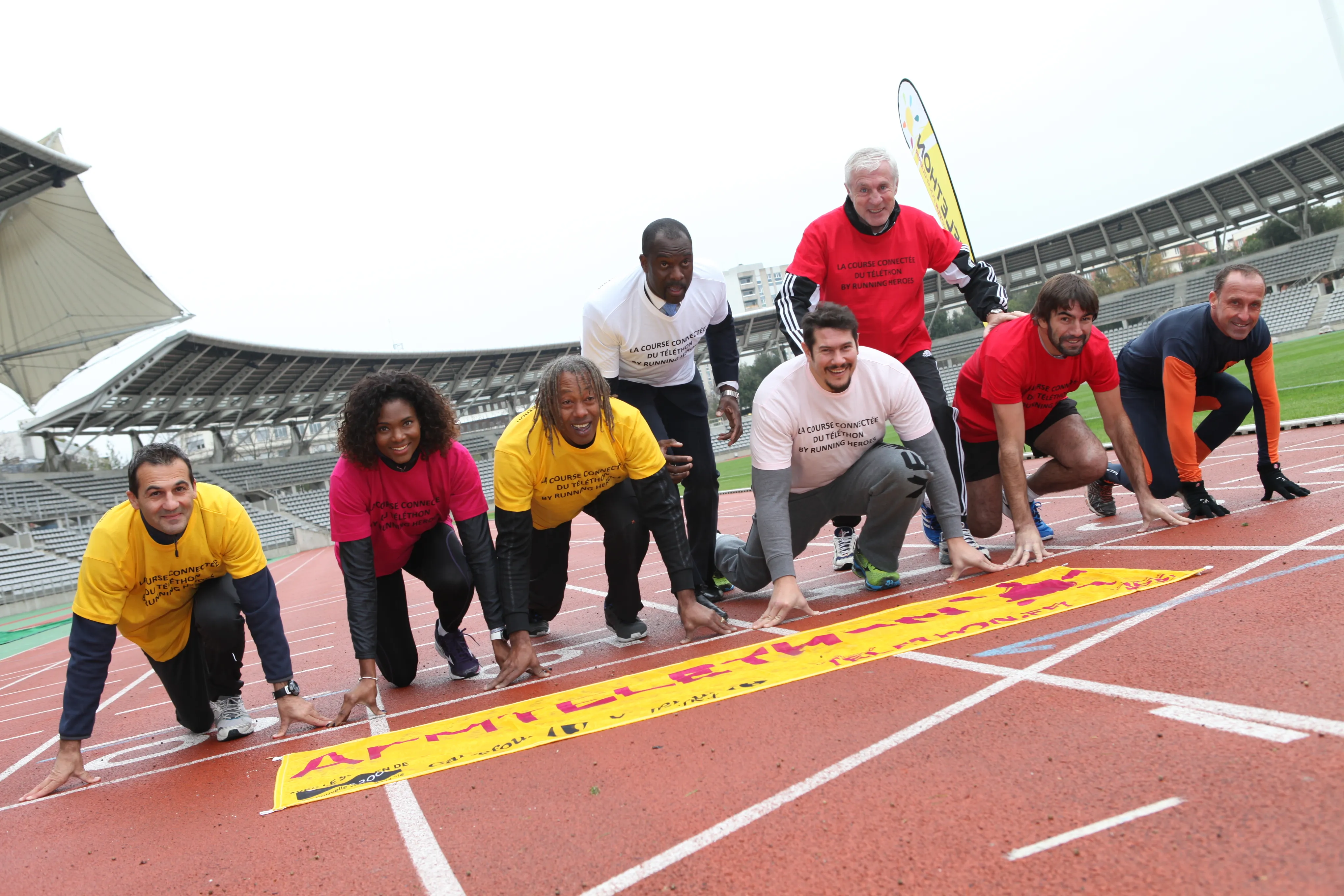 Top départ de la course connectée du Téléthon 2015