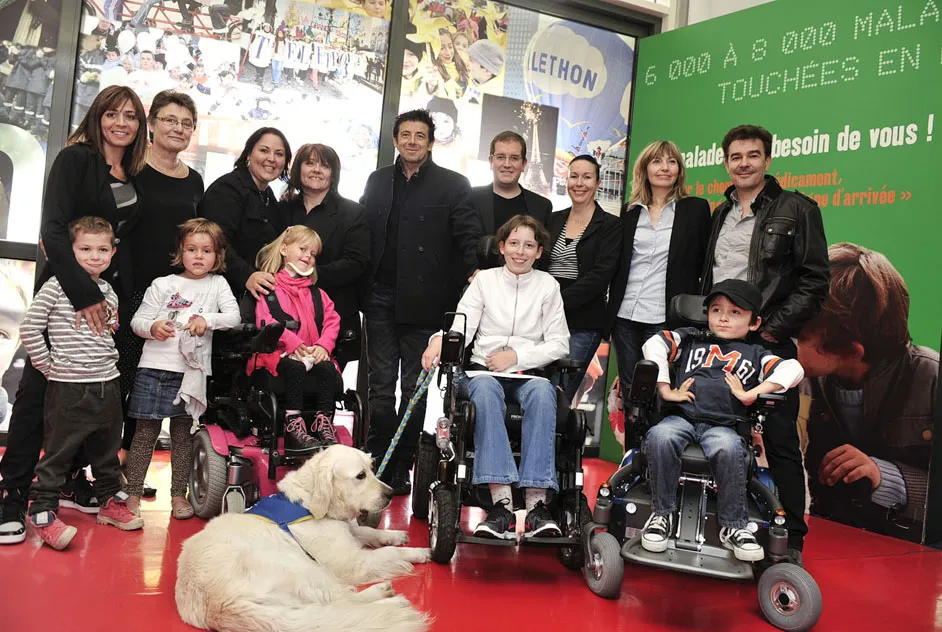 Visite Patrick Bruel au Généthon le 16/09/13