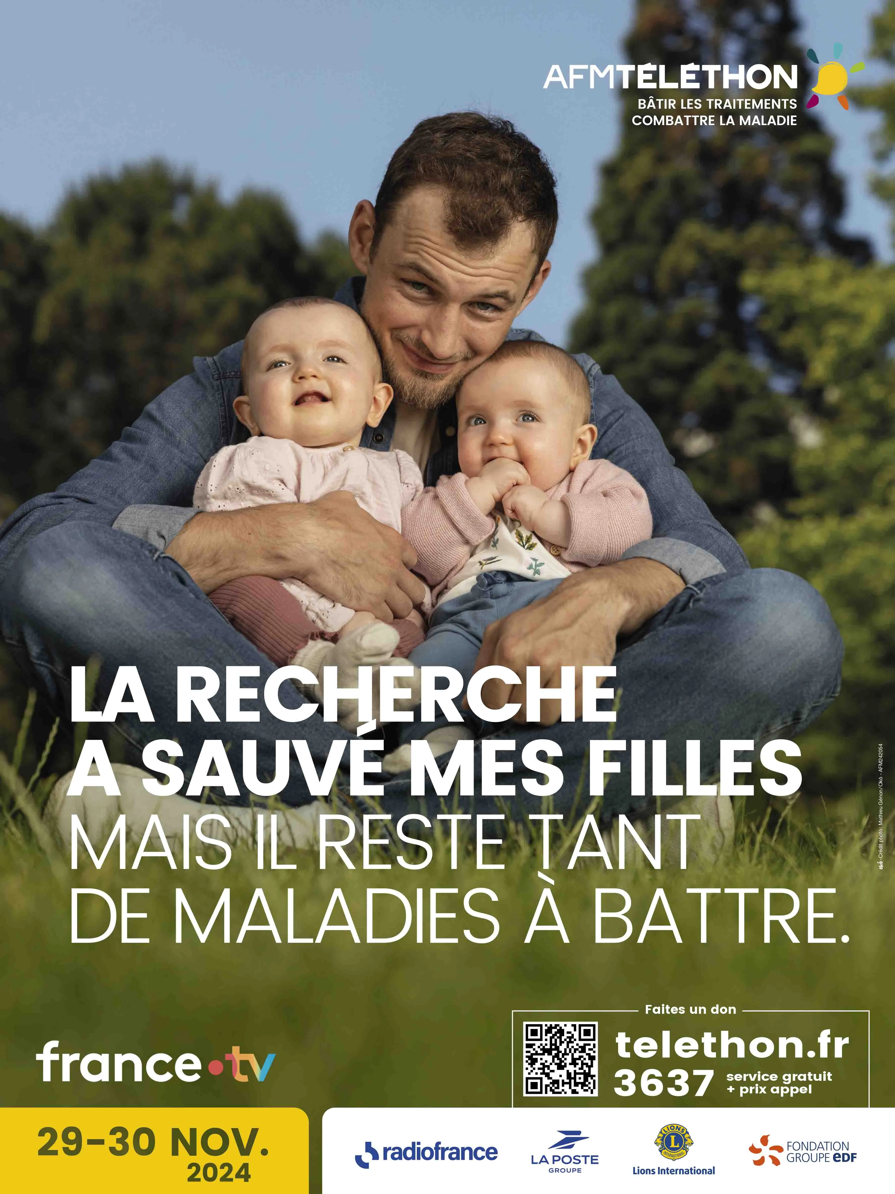 Affiche du Téléthon 2024 - Marley et Mylane