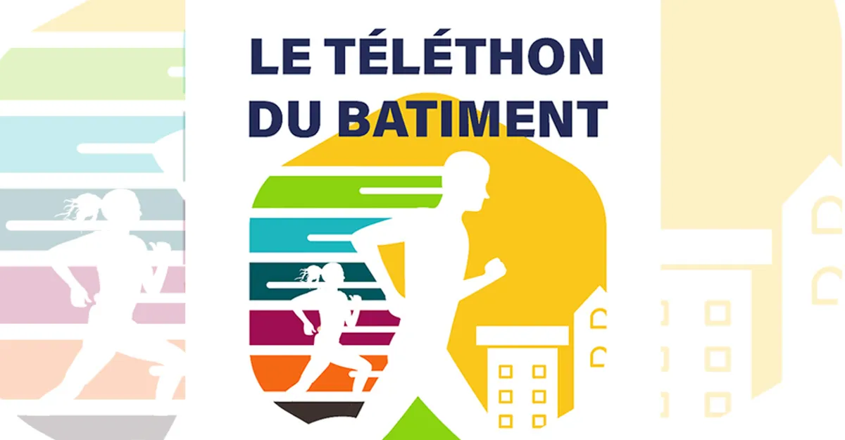 L'affiche du 1er Téléthon du Bâtiment organisé par l'AFM-Téléthon